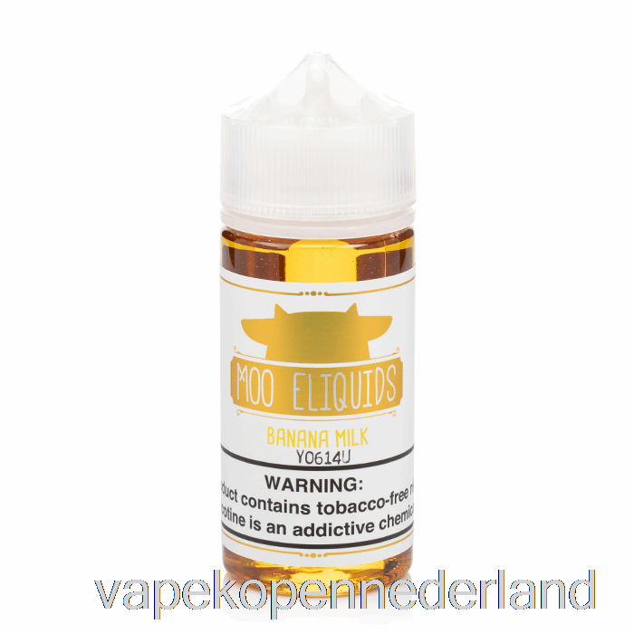 Elektronische Sigaret Vape Bananenmelk - Moo E-liquids - 100 Ml 6 Mg